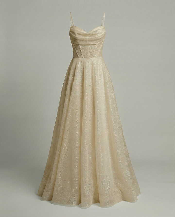 Glitzer Ballkleid Damen