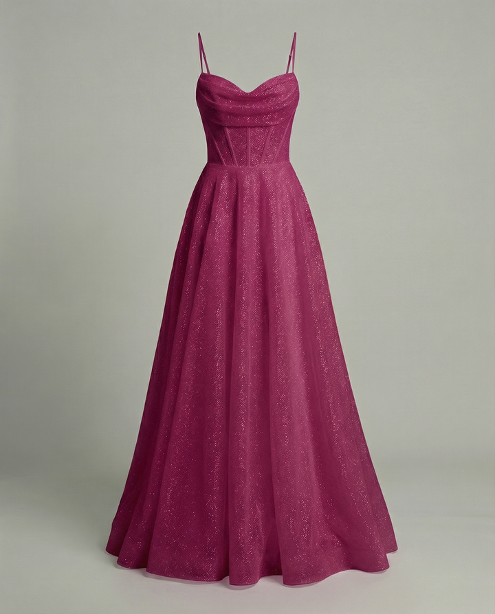 Glitzer Ballkleid Damen