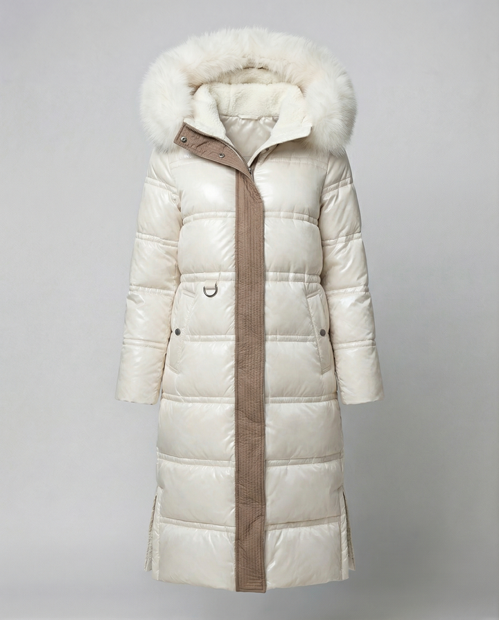 Langer Steppmantel Damen Winter