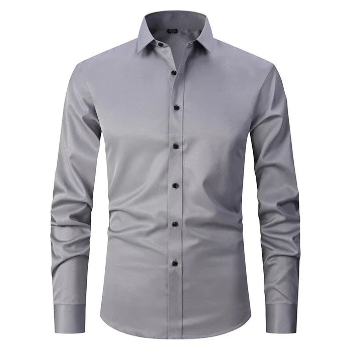 Bügelfreies Stretch Hemd Herren Slim Fit