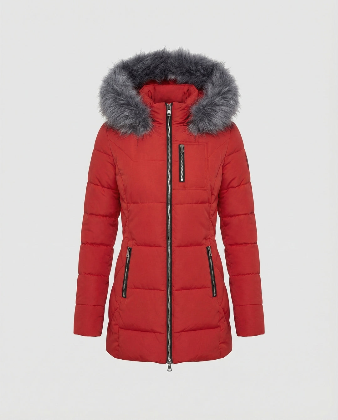 Daunenjacke Damen Fellkragen