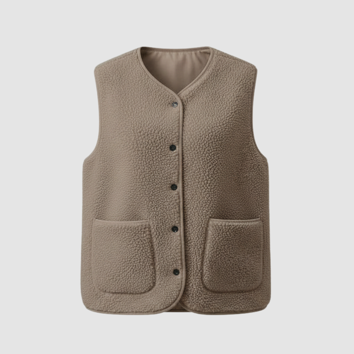 Winter Warme Elegante Fleece Weste Damen