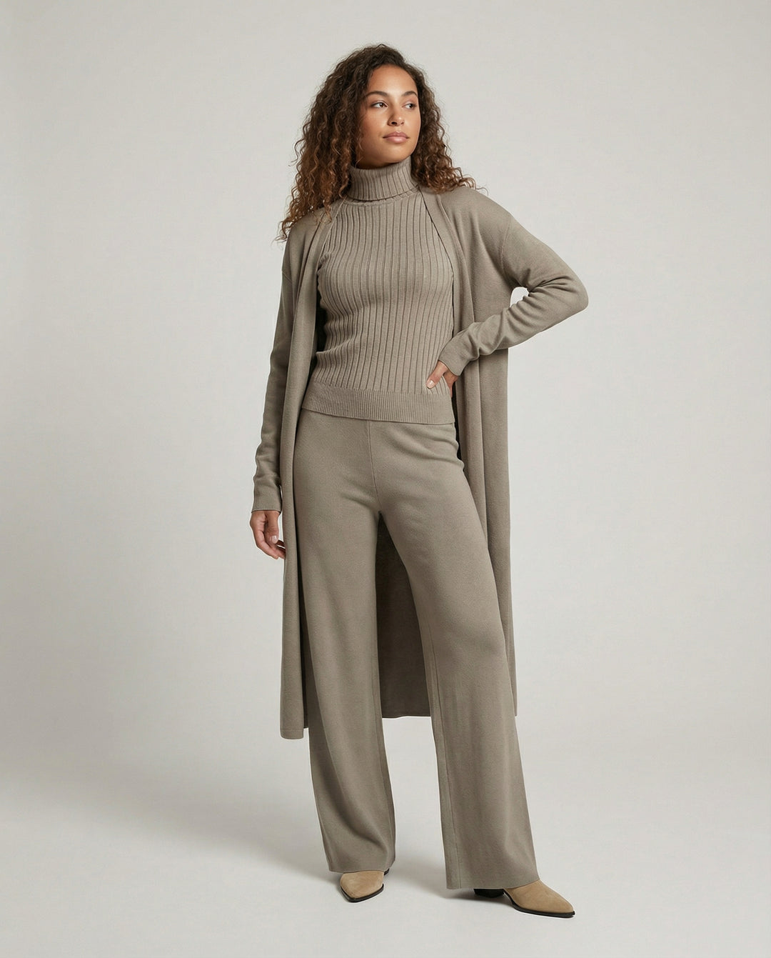 Weiches Elegantes Kaschmir Set
