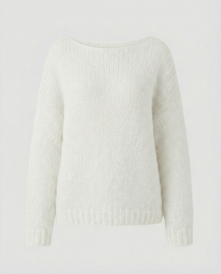 Oversized Pullover U Boot Ausschnitt