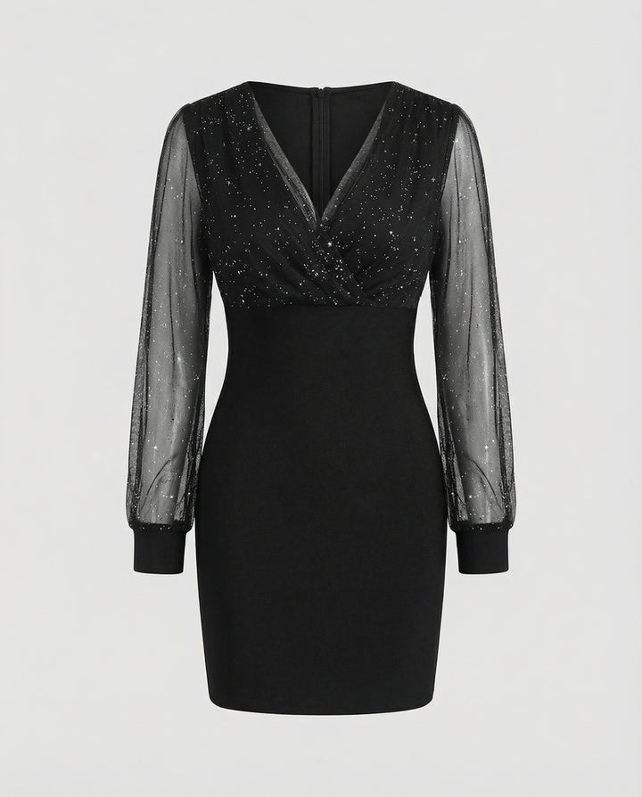 Elegantes Pailletten Partykleid Damen