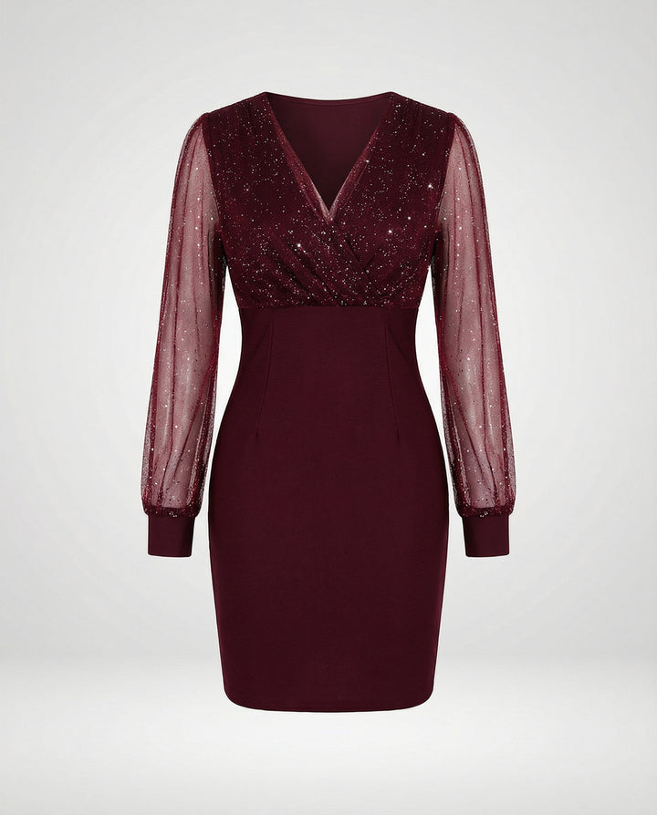 Elegantes Pailletten Partykleid Damen