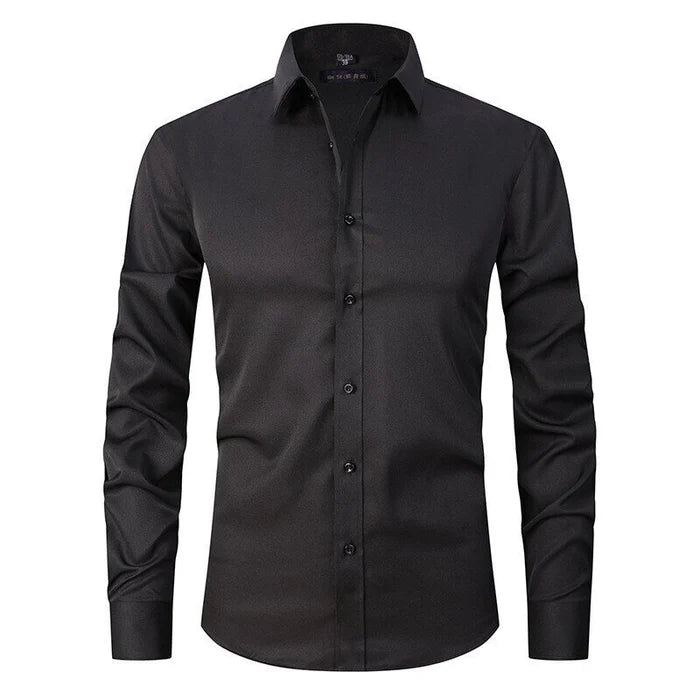 Bügelfreies Stretch Hemd Herren Slim Fit