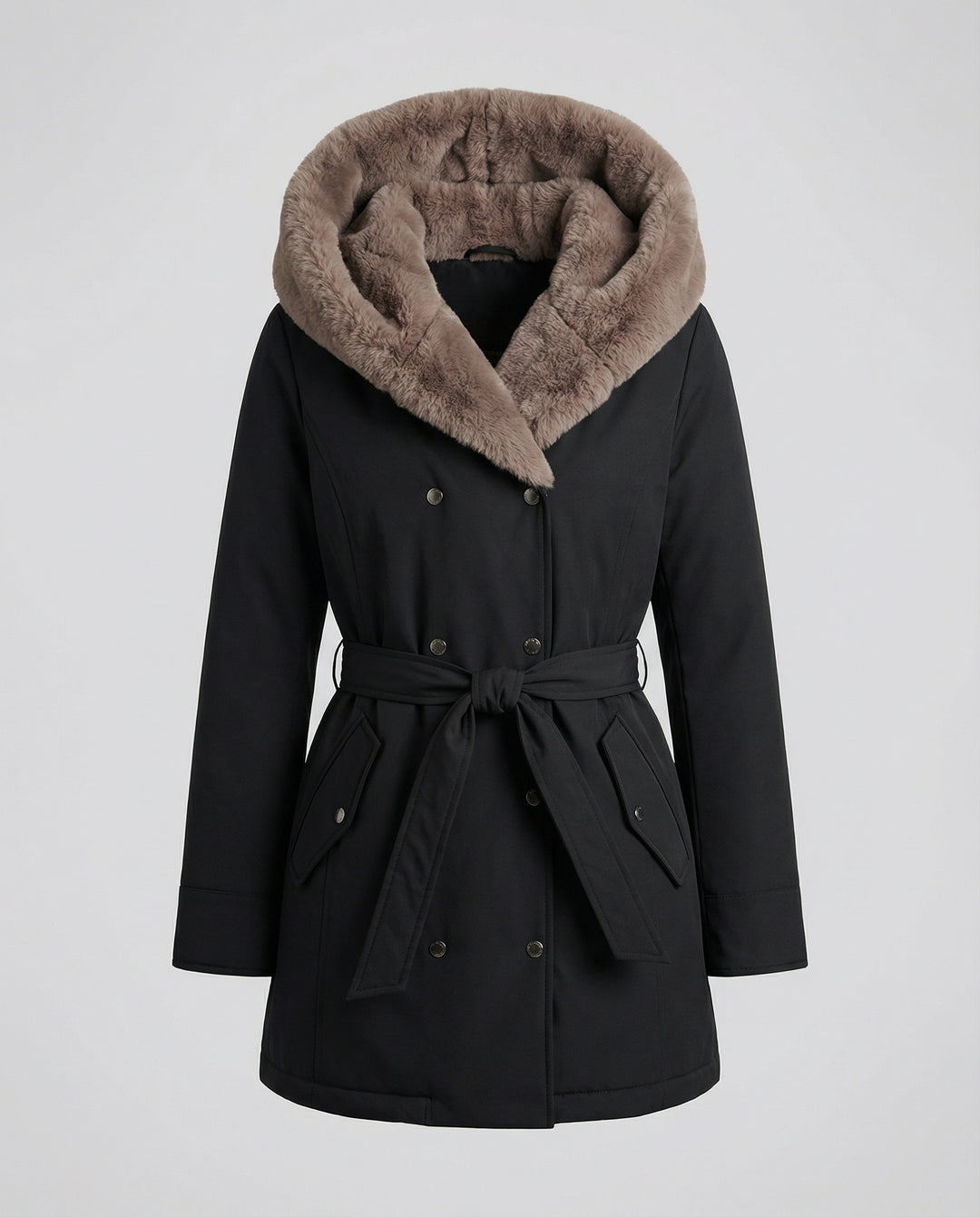 Warme Bont Winterjacke Damen