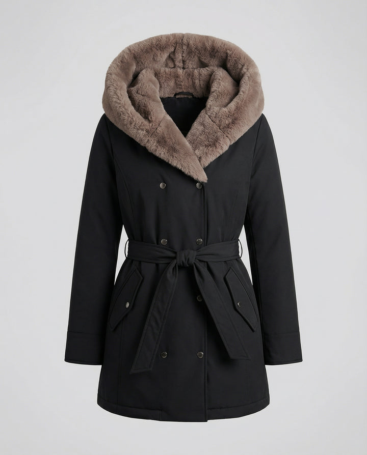 Warme Bont Winterjacke Damen