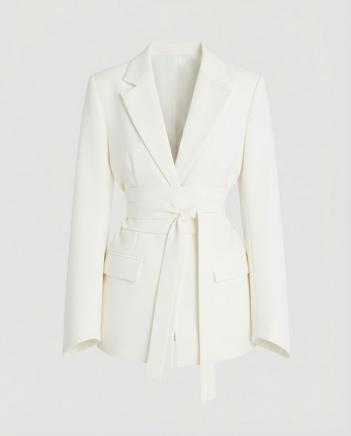 Taillierter Gürtel Blazer Damen
