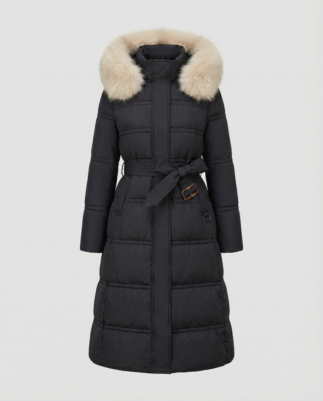 Langer Steppmantel Damen Winter