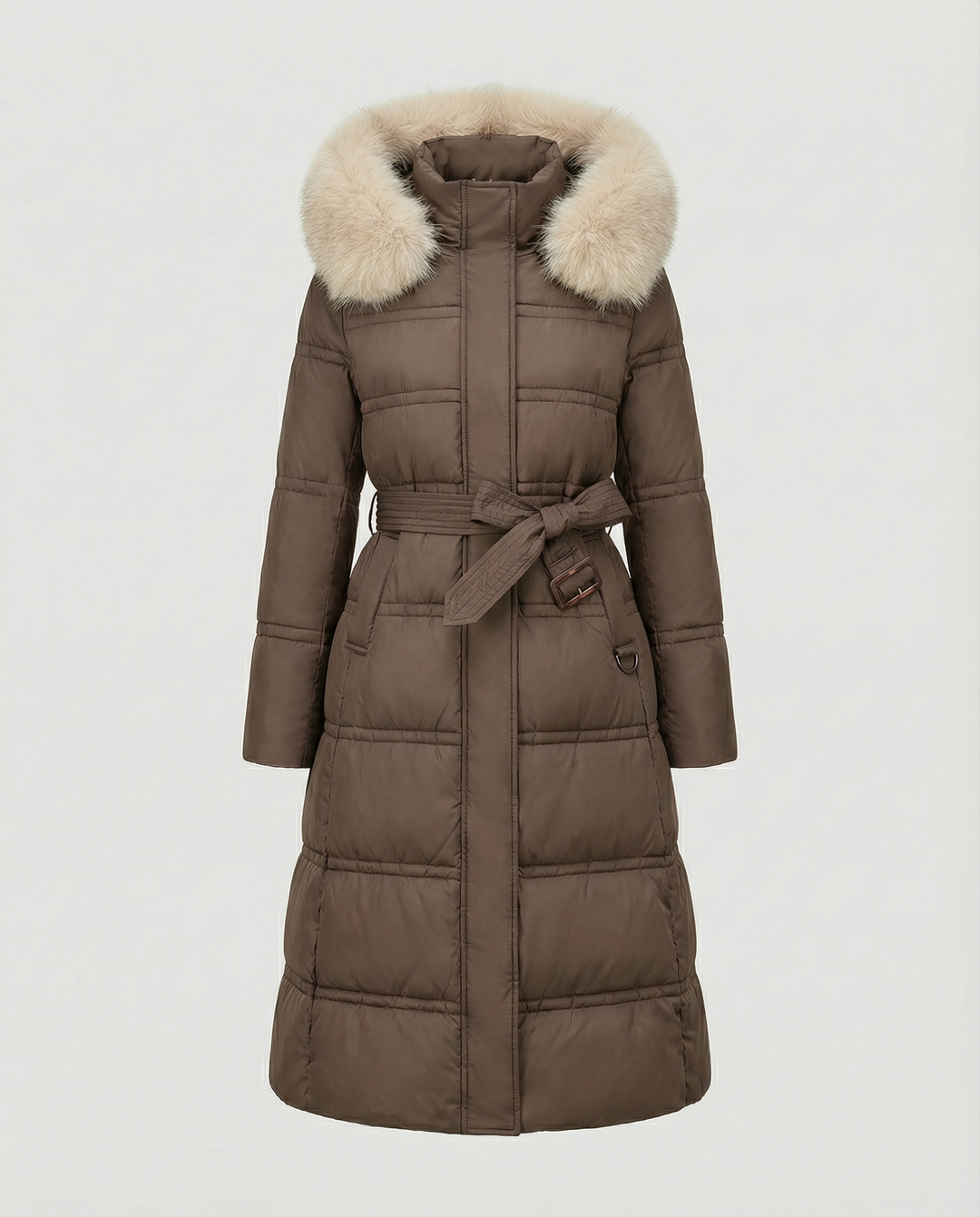 Langer Steppmantel Damen Winter