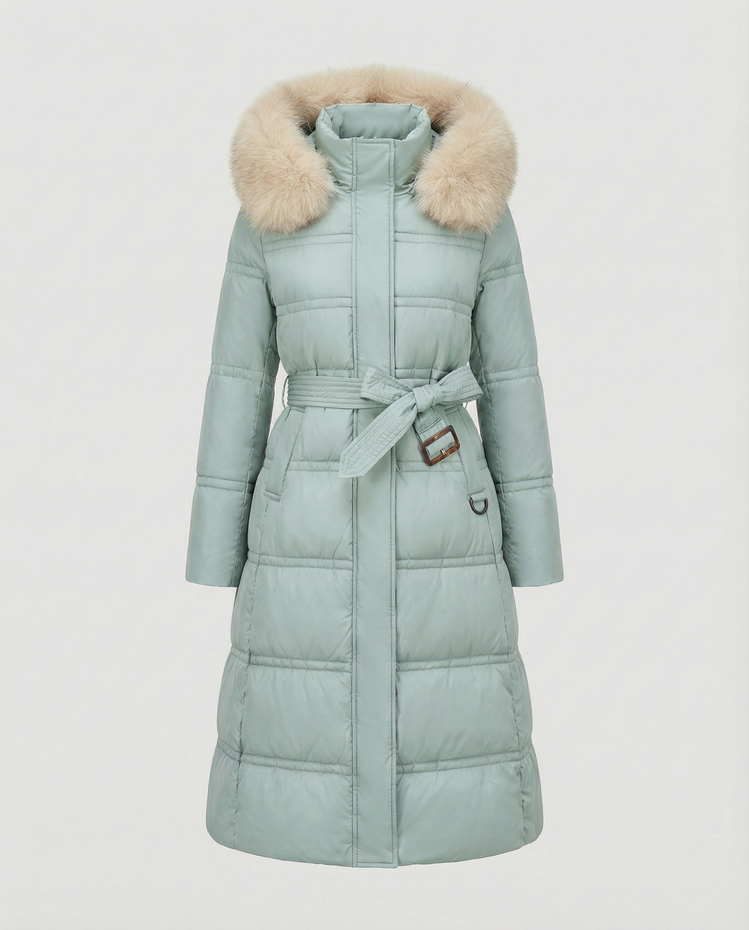 Langer Steppmantel Damen Winter