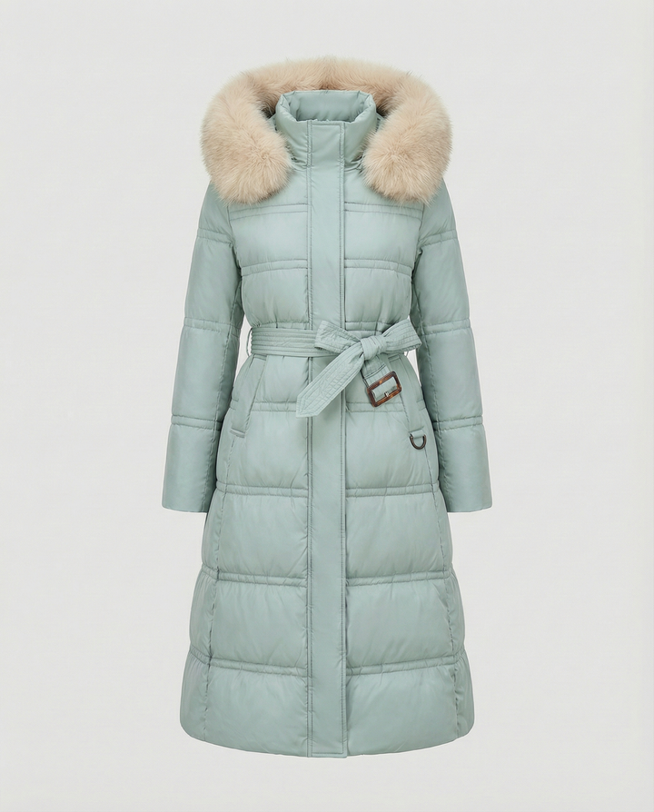 Langer Steppmantel Damen Winter