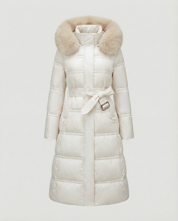 Langer Steppmantel Damen Winter