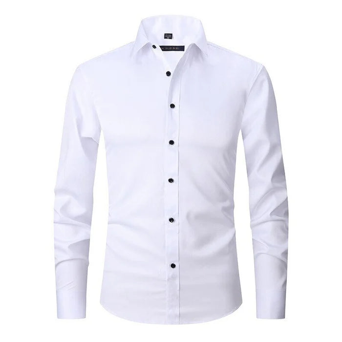 Bügelfreies Stretch Hemd Herren Slim Fit