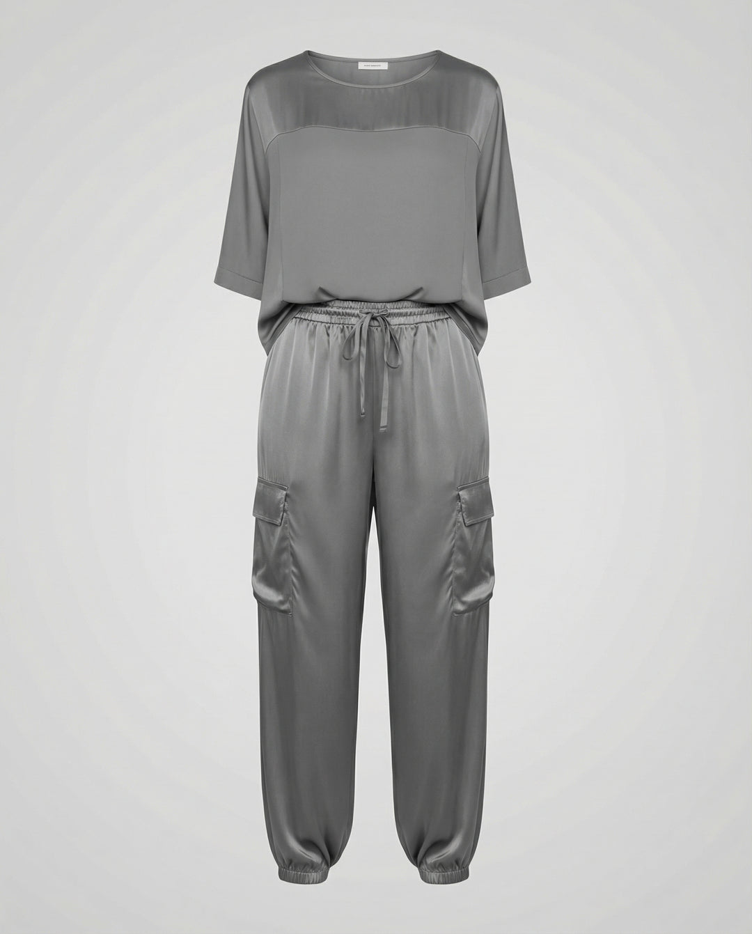 Eleganter Satin Zweiteiler Damen