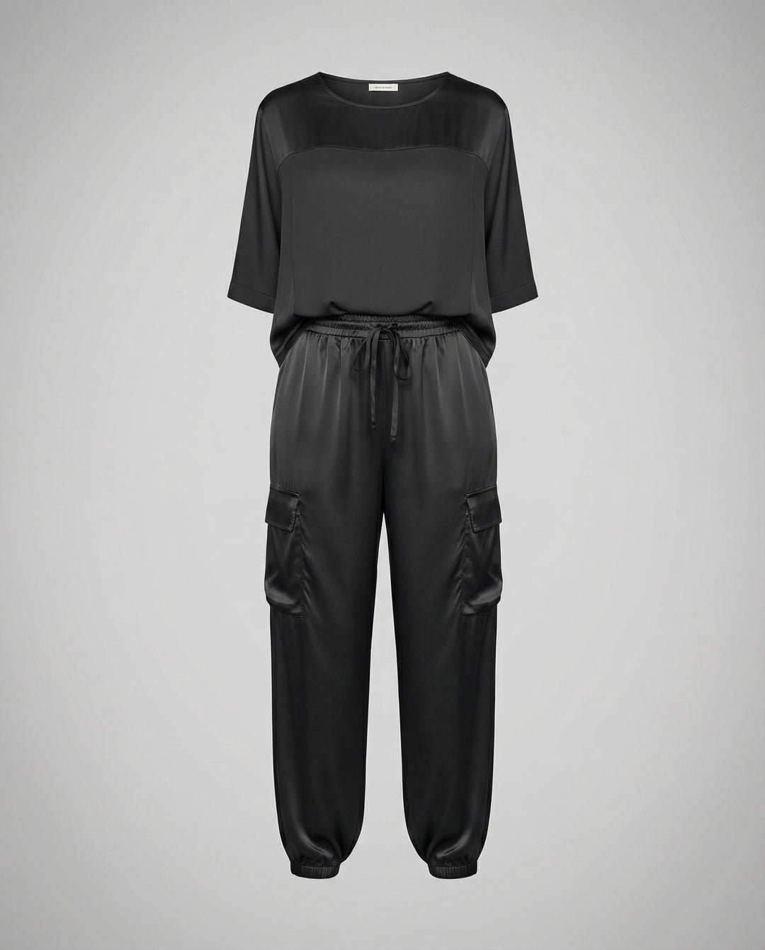 Eleganter Satin Zweiteiler Damen