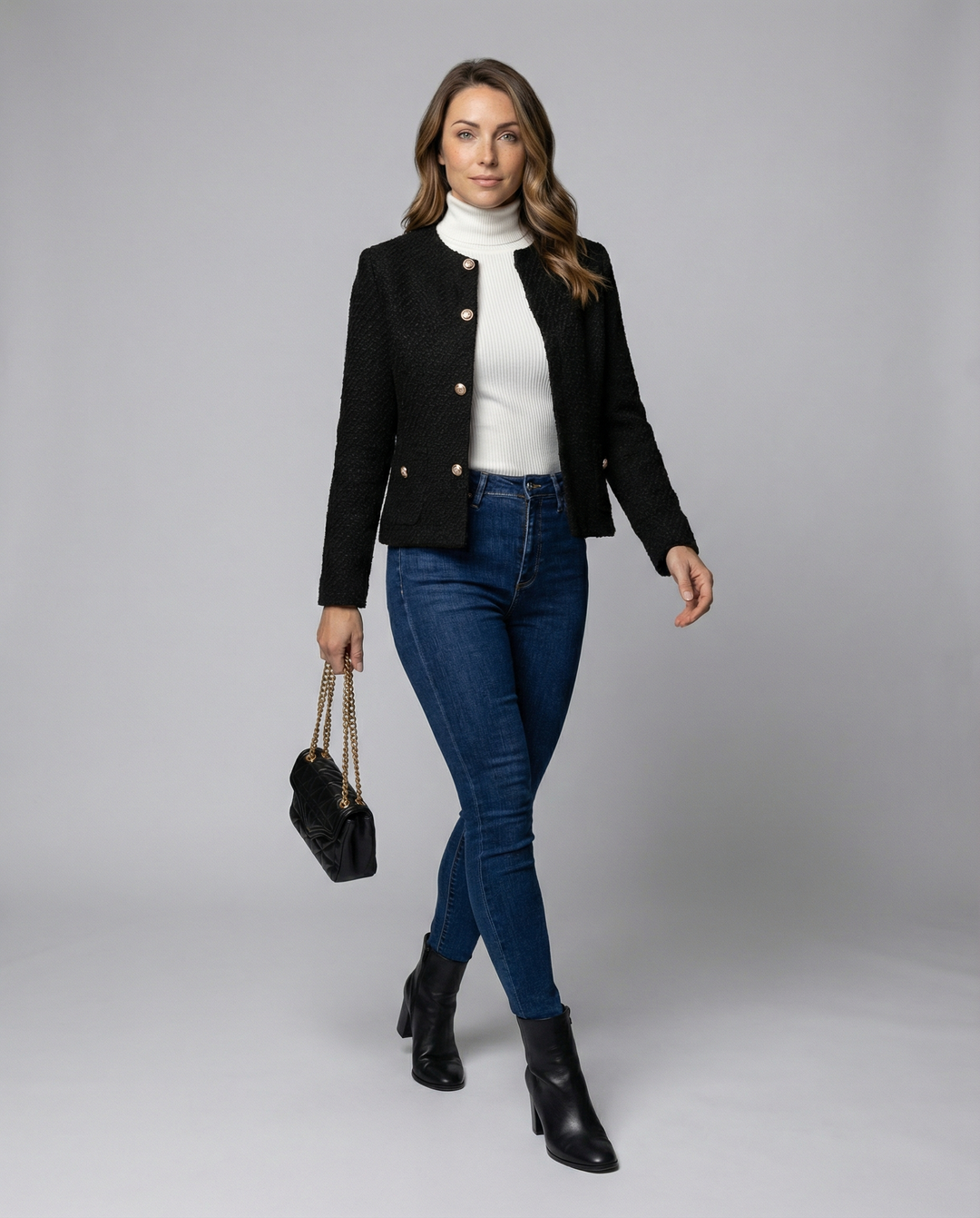 Schlichte Einreihige Damenjacke Elegant