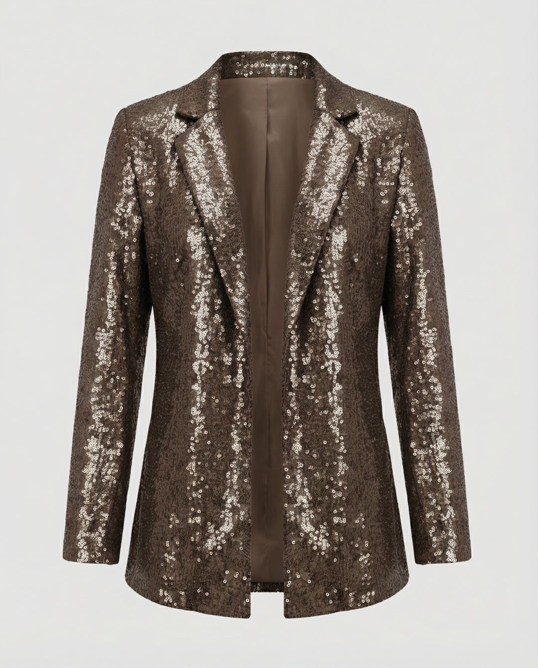 Glamouröser Pailletten Revers Blazer