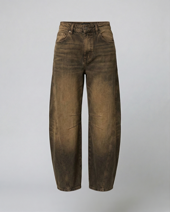 Trendige Barrel Jeans Damen