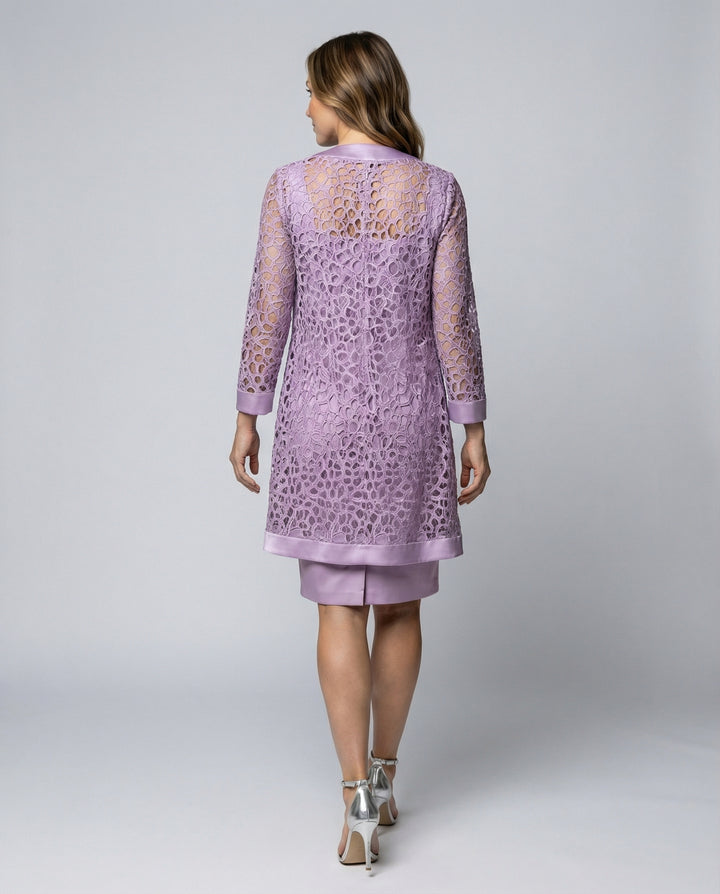 Elegantes Spitzen Cardigan Kleid