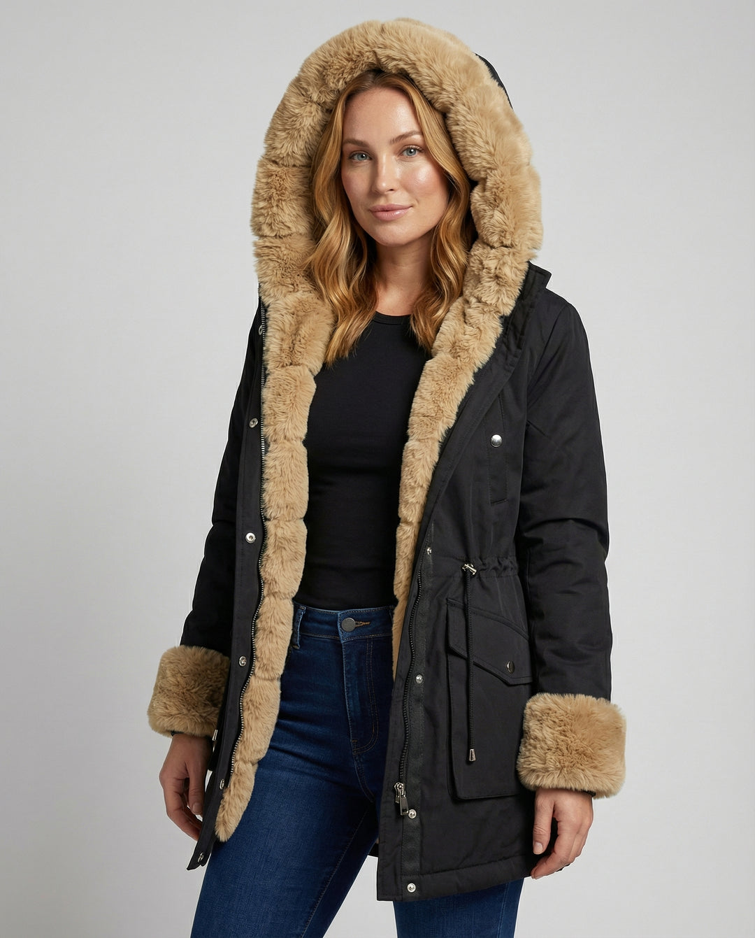 Warme Damen Winterjacke