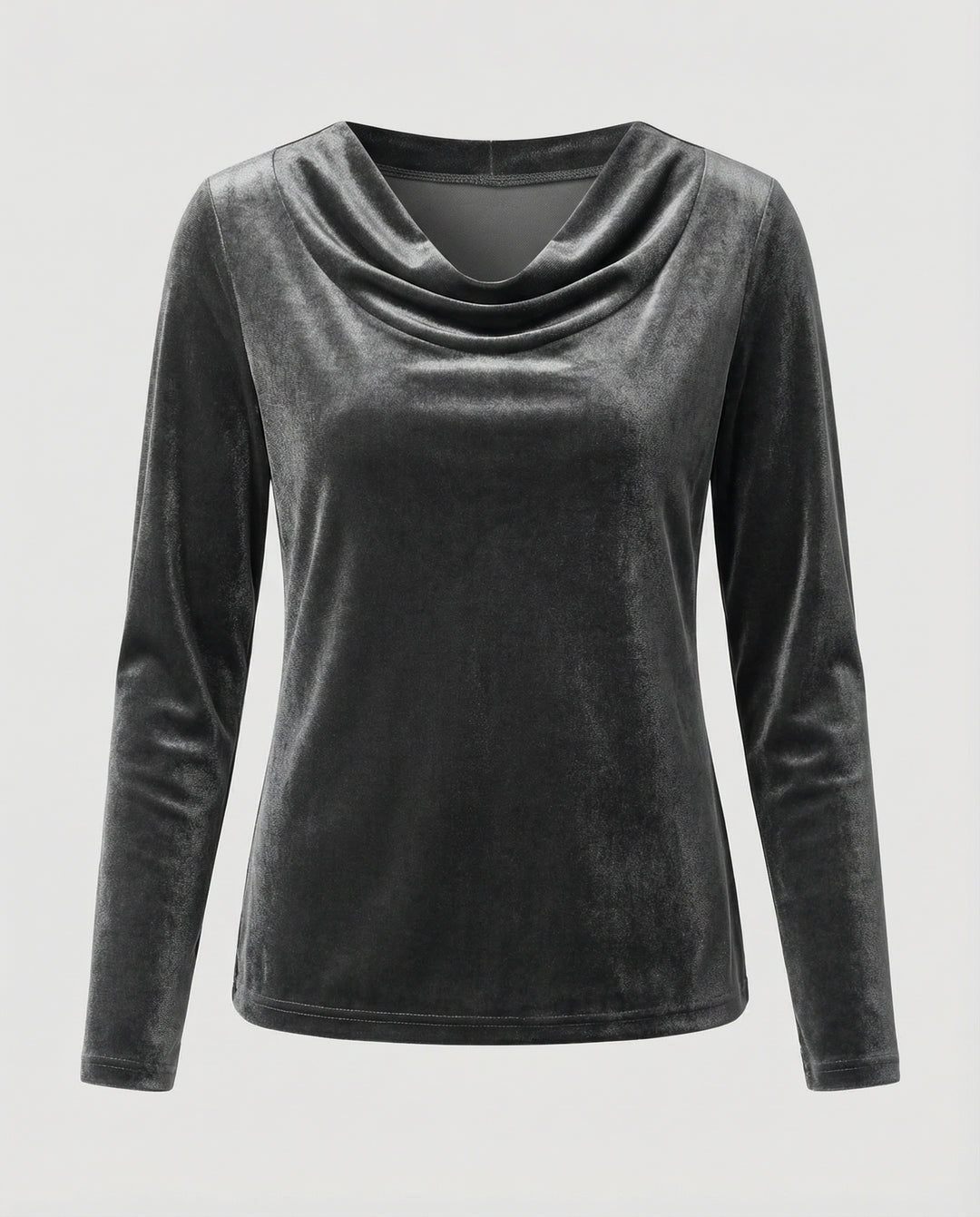 Elegantes Samtshirt Damen Lässig