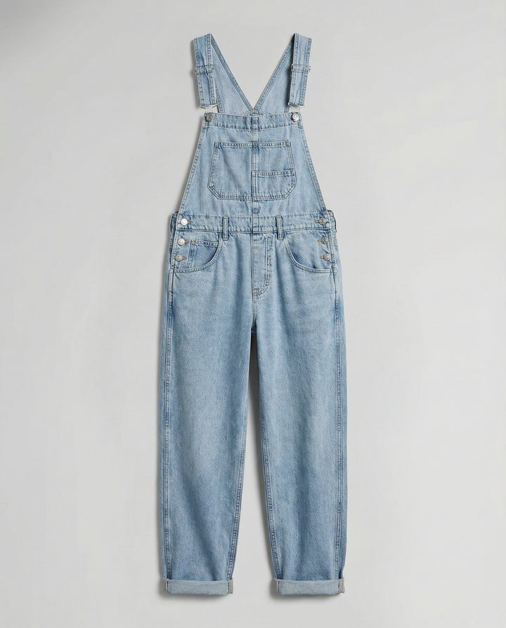 Denim Cross Back Latzhose Damen