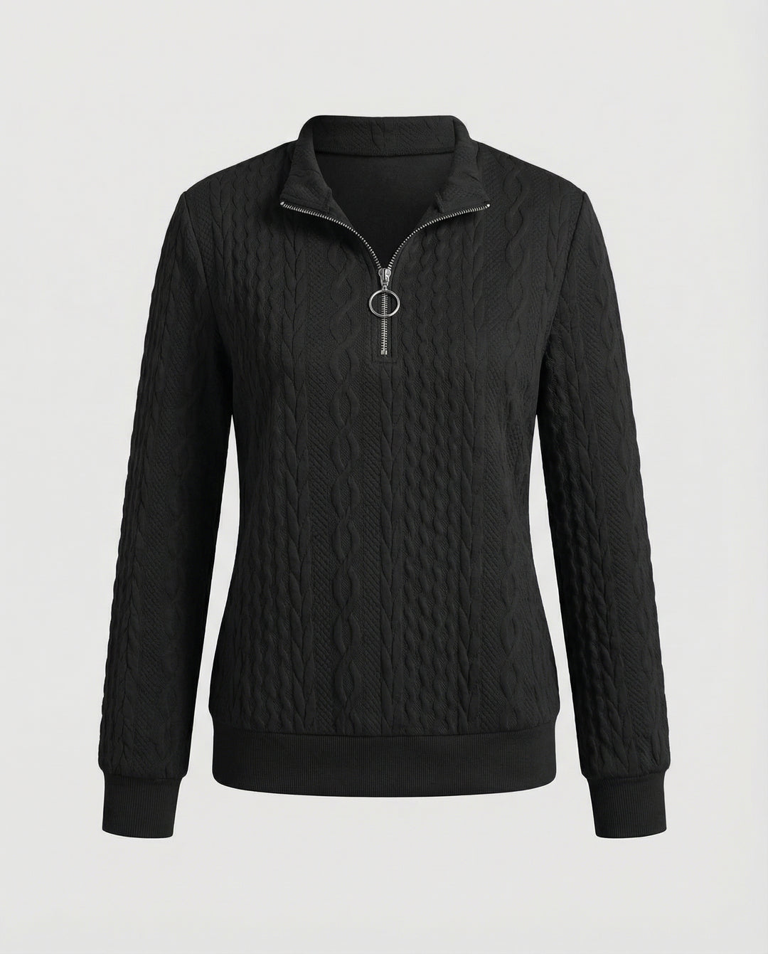 Strukturstrick Casual Pullover Damen
