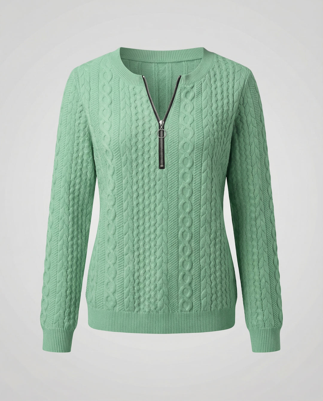 Strukturstrick Casual Pullover Damen