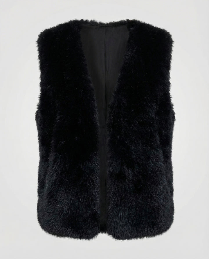 Faux Fur Weste Damen