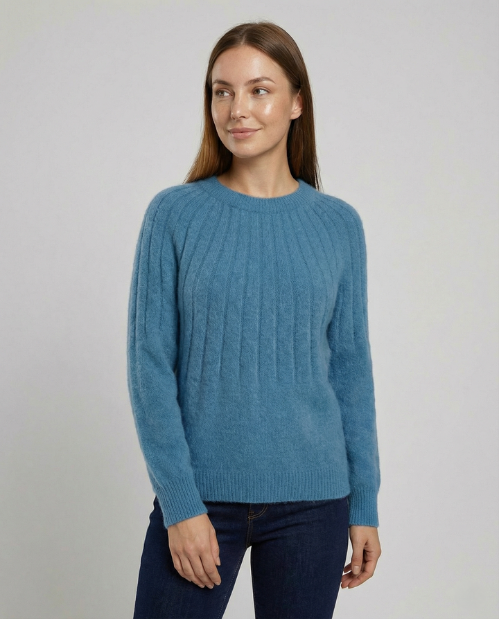 Fluffiger Damen Strickpullover