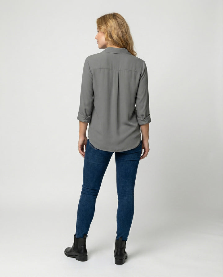 Elegante Damenbluse Langarm
