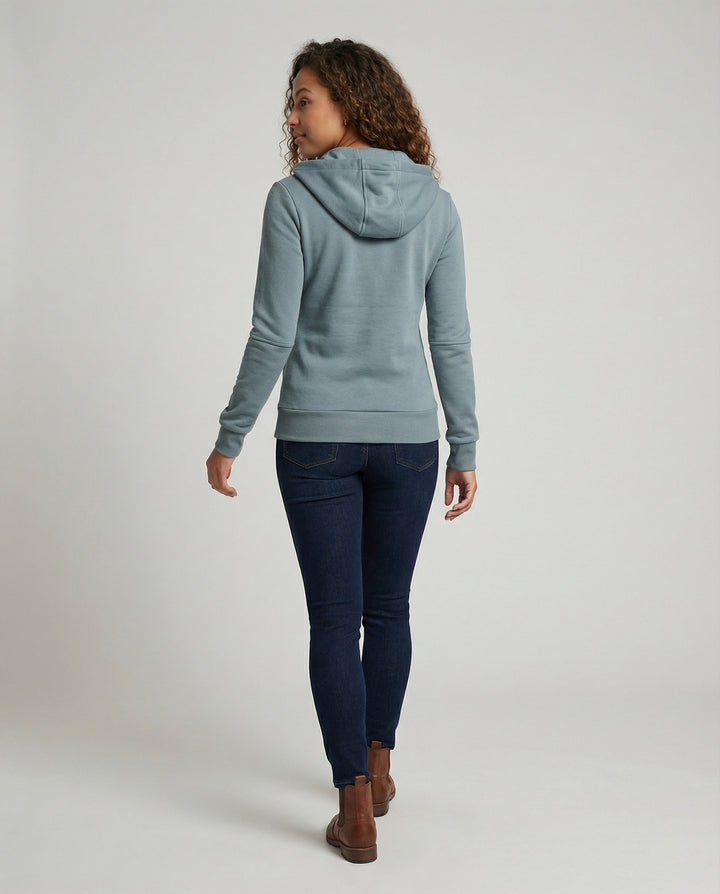 Fleece Damen Hoodie Zip