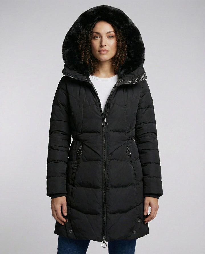 Warmer Wintersteppmantel Damen