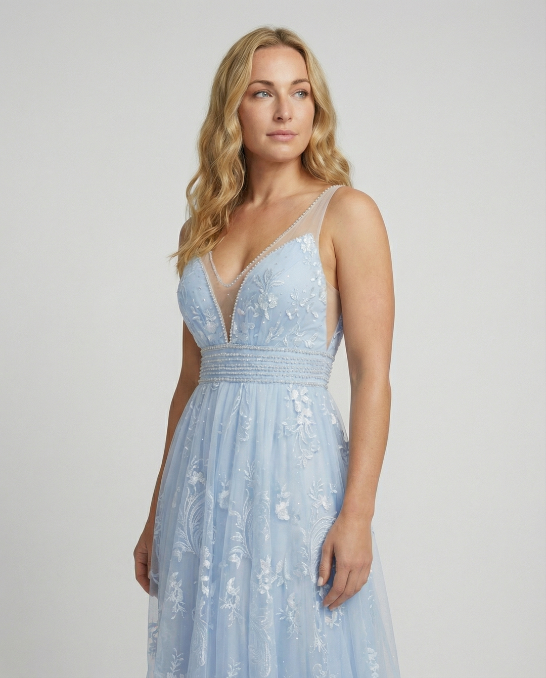 Elegantes Damen Meshkleid Party
