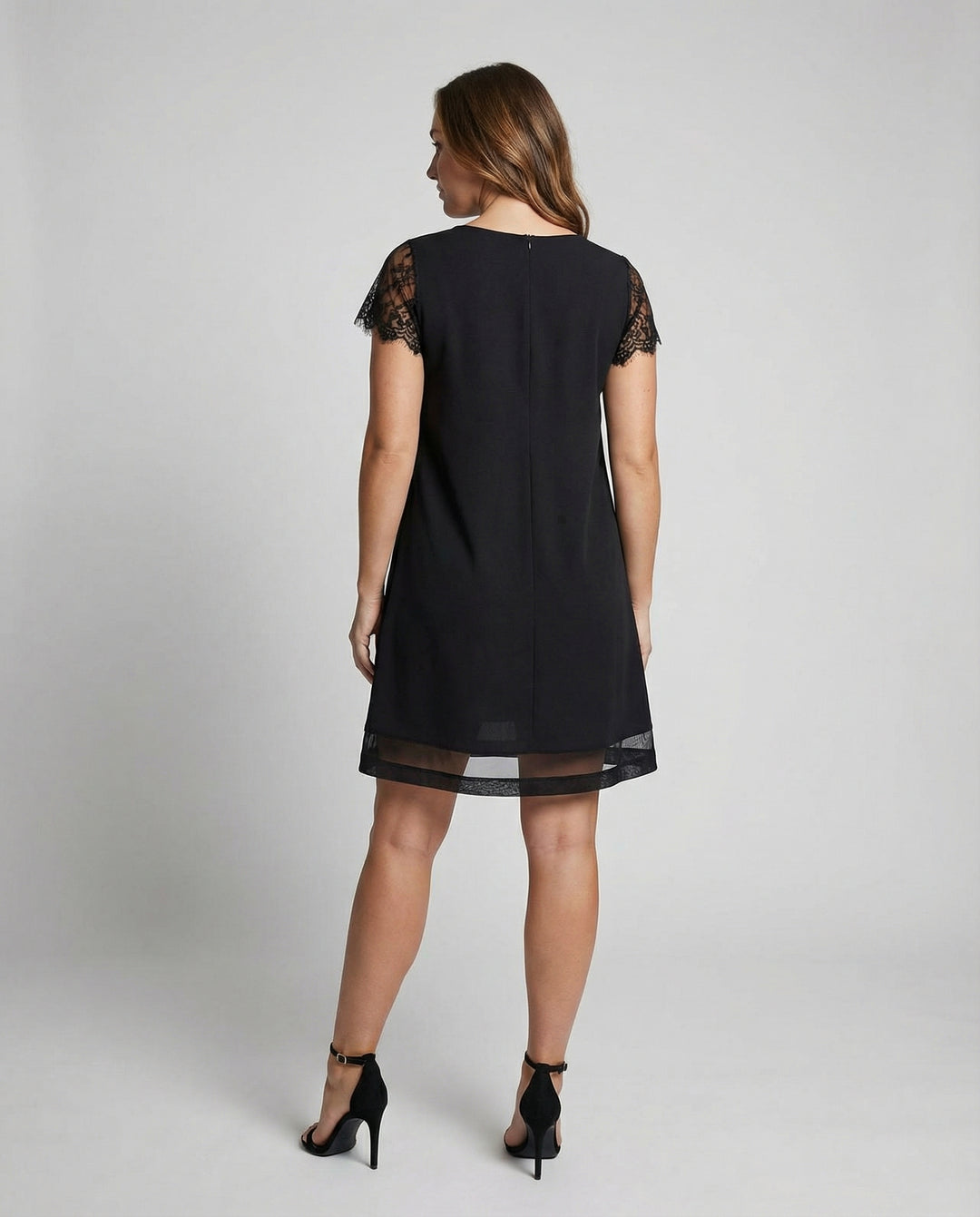Elegantes Detail Kleid Damen