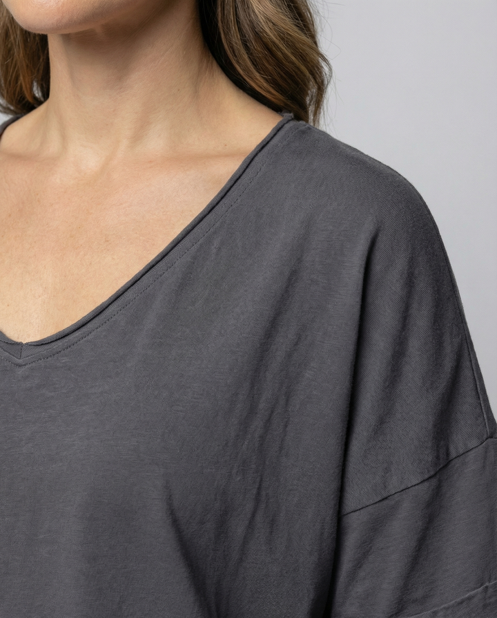 Klassisches Damen Rundhals Shirt