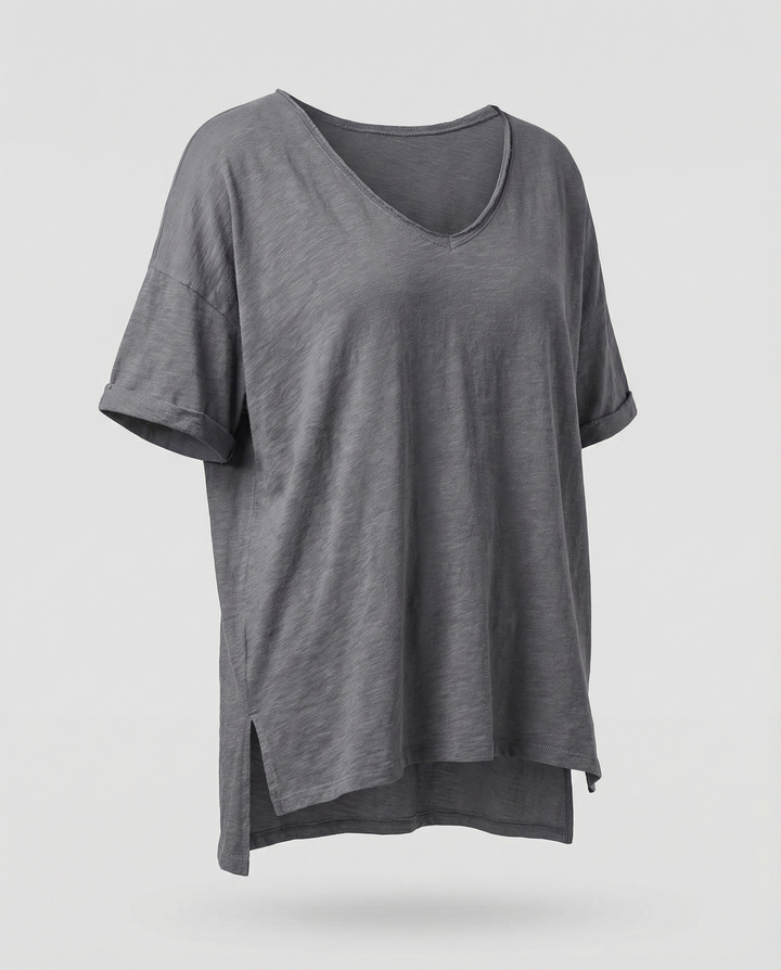 Klassisches Damen Rundhals Shirt
