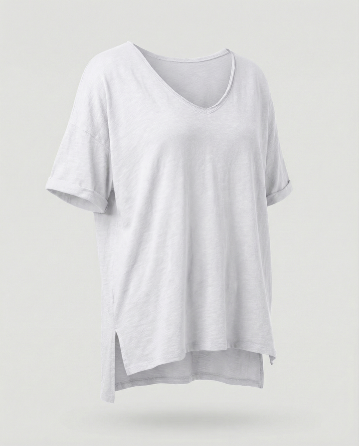 Klassisches Damen Rundhals Shirt
