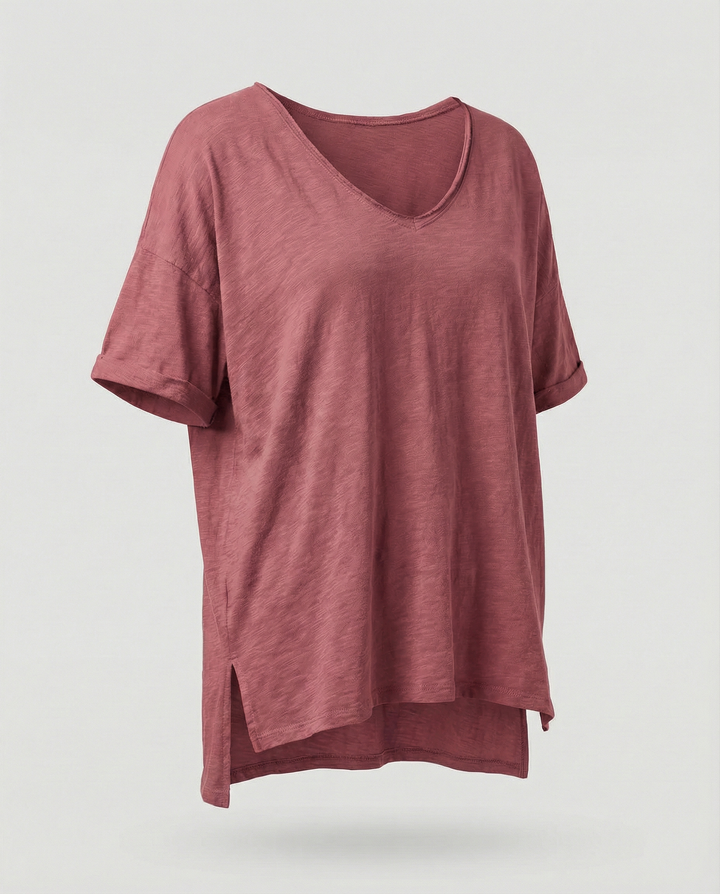 Klassisches Damen Rundhals Shirt