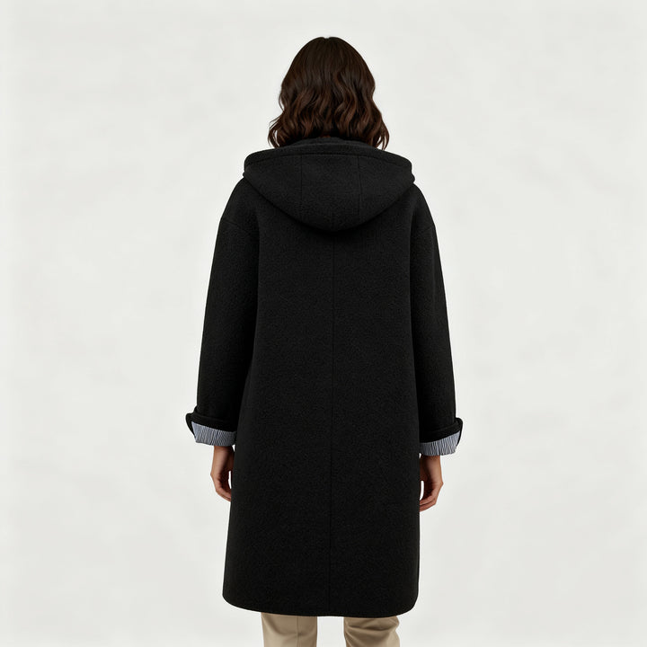 Eleganter Wintermantel Damen Komfort Langer Mantel Fleece