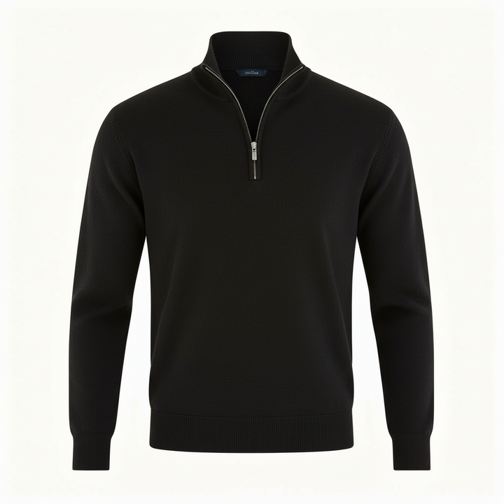 Eleganter Merino Komfort Pullover Damen Reißverschluss Moderne Strickware