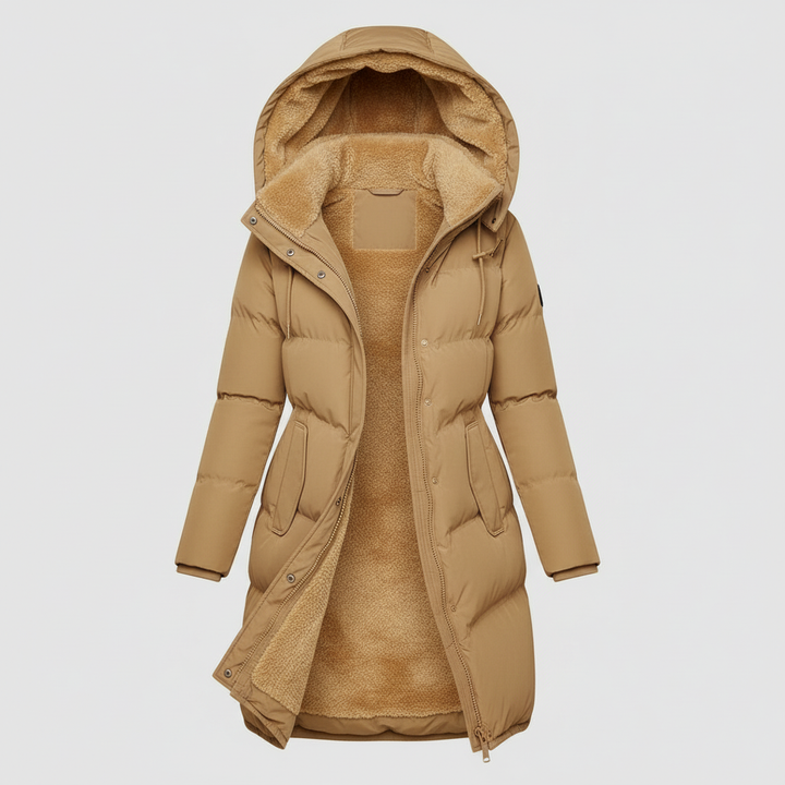 Luxuriöse Isolierte Jacke Damen Komfort Warme Jacke Baumwolle
