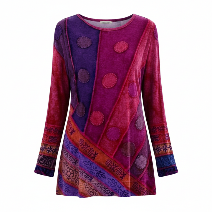 Bunte Vintage Tunika Damen