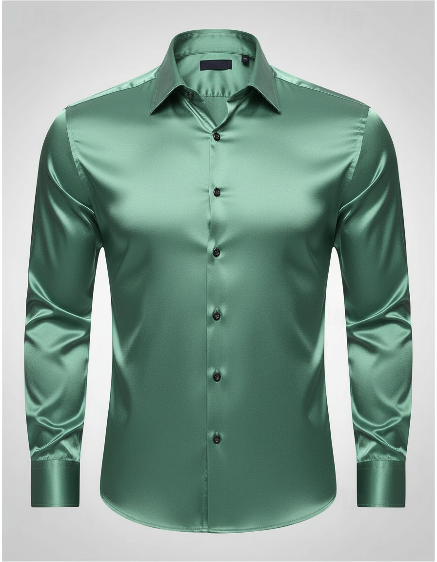 Elegantes Herren Seidenhemd
