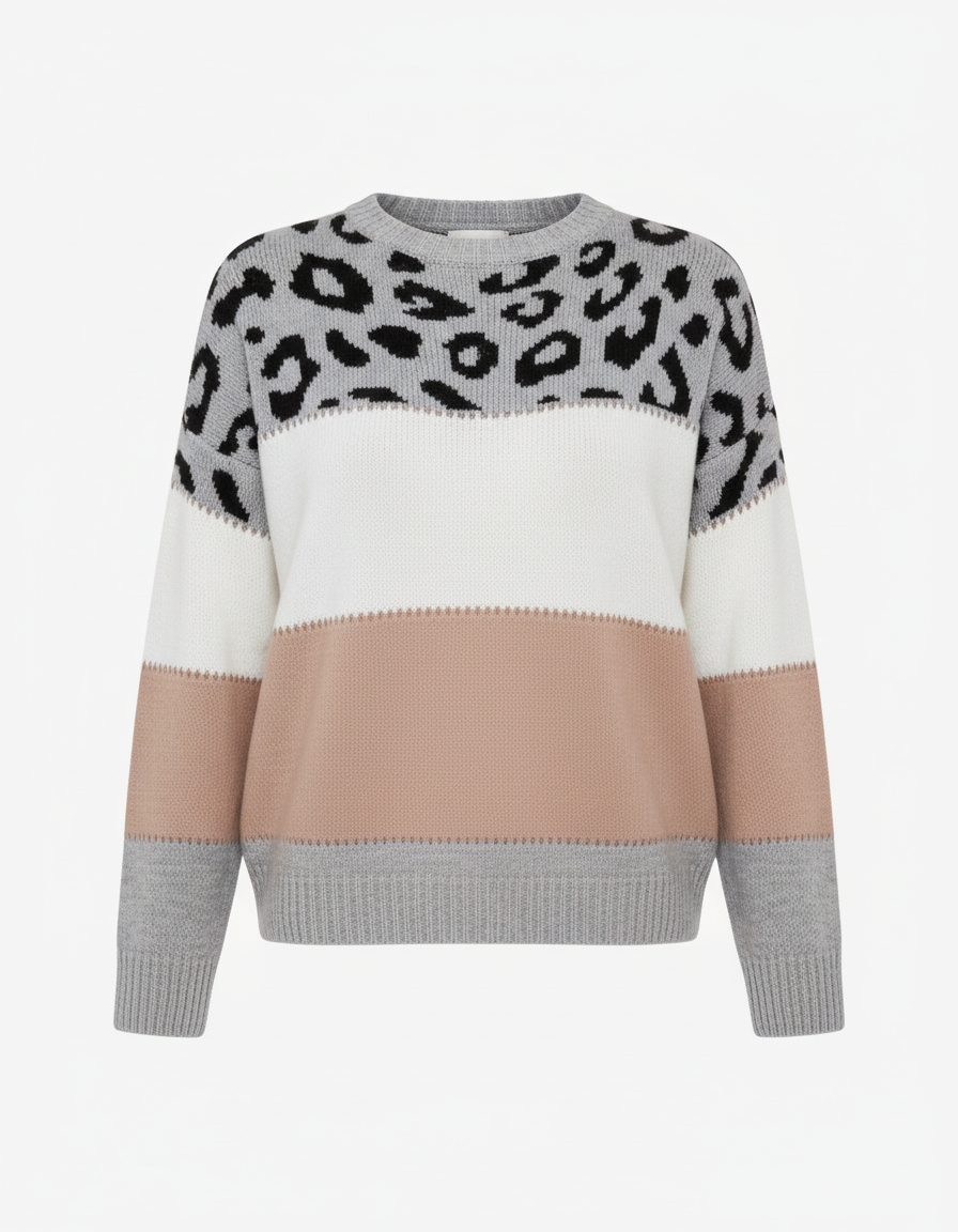 Trendiger Damen Pullover Druck