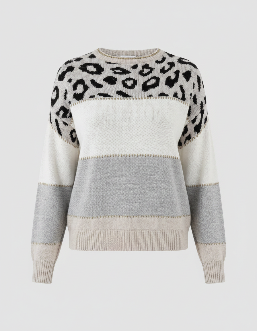 Trendiger Damen Pullover Druck