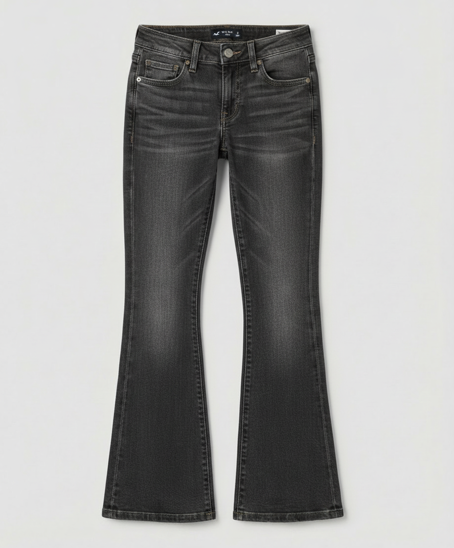 Lässige Flared Damen Jeans